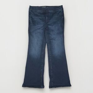 Torrid Lean Jean 22/24 Slim Boot Super Soft Med Wash Mid Rise Size 3 Short Plus